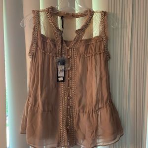 NWT Love Same Lacy Blouse